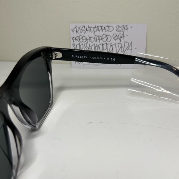 NWT MENS BURBERRY COOPER SUNGLASSES BE4348F 394887 BLACK W/ALL ACCESSORIES - Picture 10 of 13